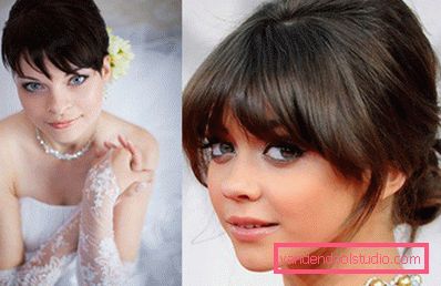 Wedding hairstyles with bangs