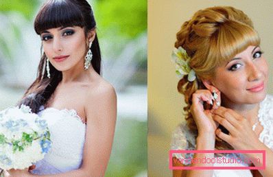 Wedding hairstyles with bangs