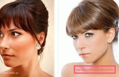 Wedding hairstyles with bangs