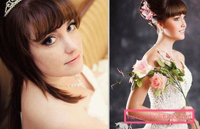 Wedding hairstyles with bangs