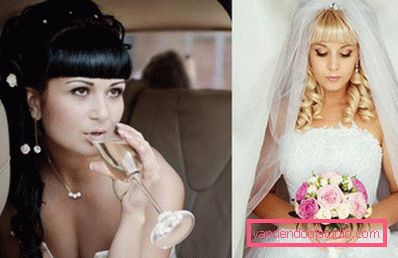 Wedding hairstyles with bangs