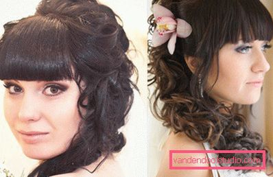 Wedding hairstyles with bangs