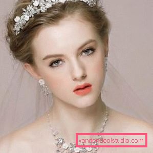 Wedding hairstyles with a veil on average