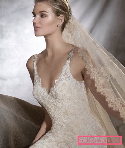 Wedding hairstyles with a veil on average