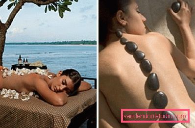 massage with stones and flower petals massage with stones and flower petals