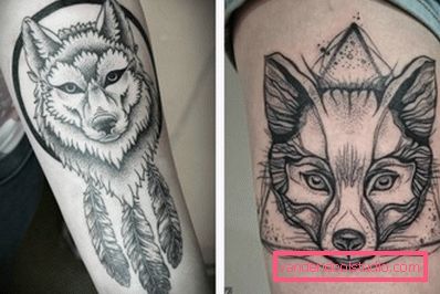 Graphic wolf and fox Graphic wolf and fox