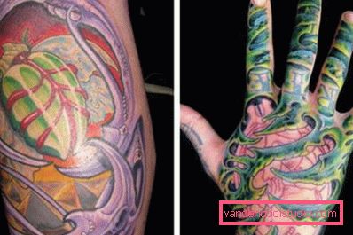 Colorful organic tattoos Colorful organic tattoos