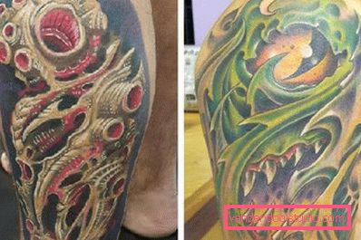Multi-colored pictures on the body Multi-colored pictures on the body