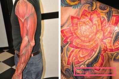 Colorful tattoos in organic style Colorful tattoos in organic style