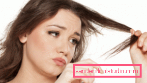 Split ends of hair Home hair care - professional advice