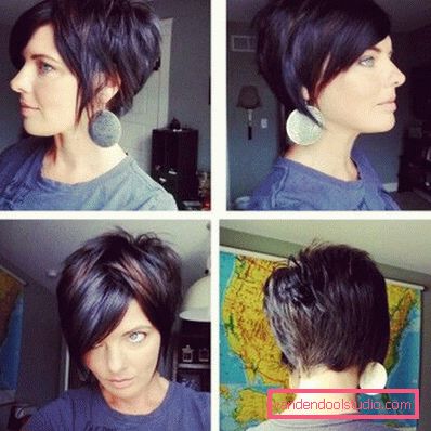 Options for fashionable short women's haircuts in 2019