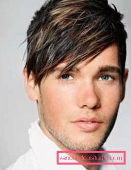 Options for male haircuts with bangs and styling