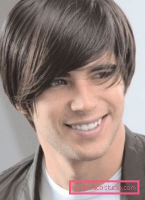 Options for male haircuts with bangs and styling