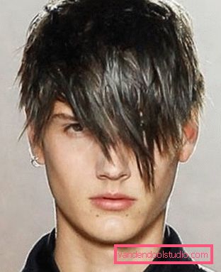 Options for male haircuts with bangs and styling