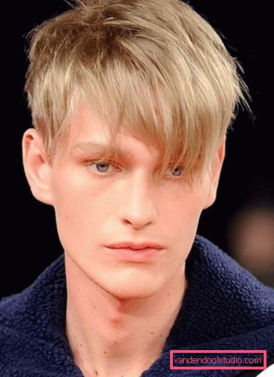 Options for male haircuts with bangs and styling