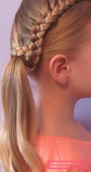 School hairstyle for long hair Variants of school hairstyles for girls of any length