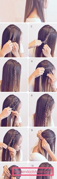 School hairstyle for long hair Variants of school hairstyles for girls of any length