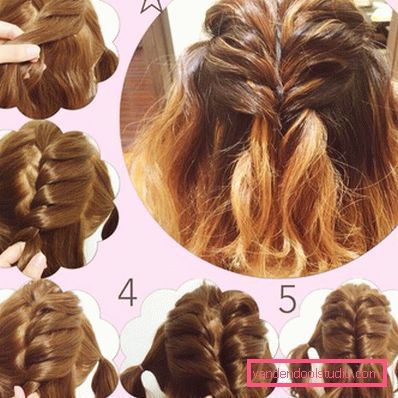 School hairstyle for medium hair Variants of school hairstyles for girls of any length