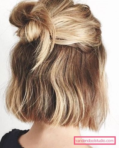 Hairstyles to school for short hair Variants of school hairstyles for girls of any length