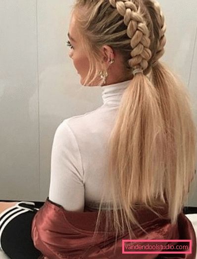 School hairstyle for long hair Variants of school hairstyles for girls of any length