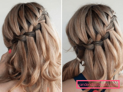 braid on loose hair