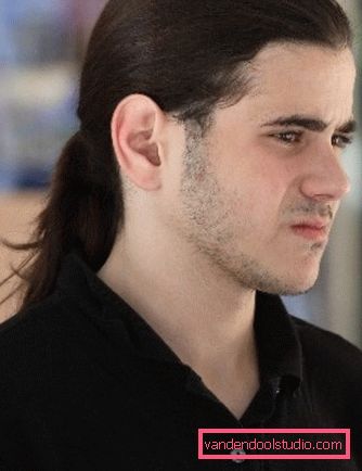 Types of men's hairstyles with a tail