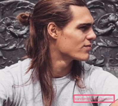 Types of men's hairstyles with a tail