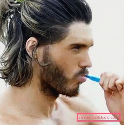 Types of men's hairstyles with a tail