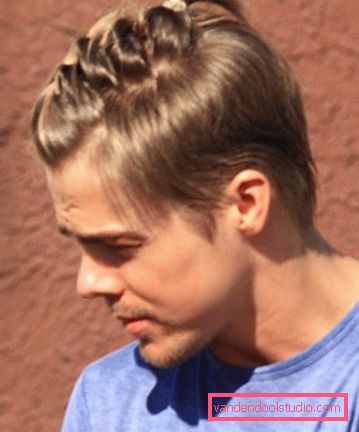 Types of men's hairstyles with a tail