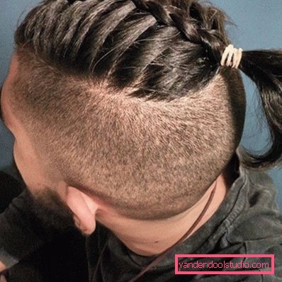 Types of men's hairstyles with a tail