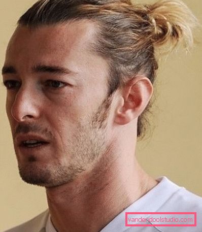 Types of men's hairstyles with a tail