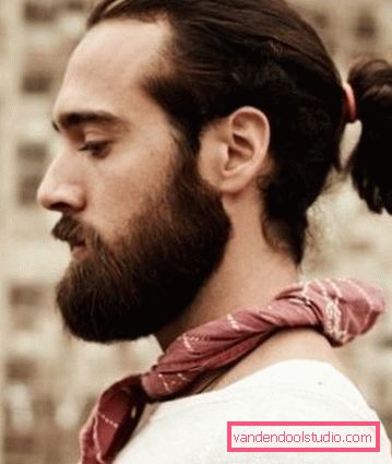 Types of men's hairstyles with a tail