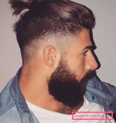 Types of men's hairstyles with a tail