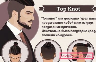 Types of men's hairstyles with a tail