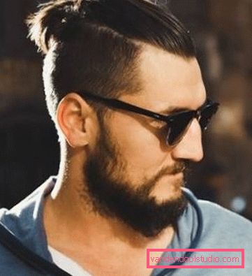 Types of men's hairstyles with a tail