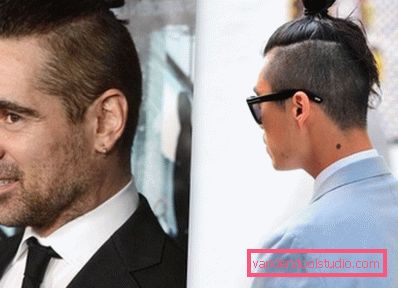 Types of men's hairstyles with a tail