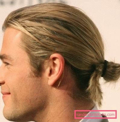 Types of men's hairstyles with a tail