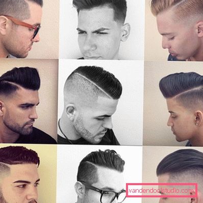 Types of male hairstyles with parting