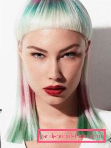 Bright and creative haircuts for medium hair length