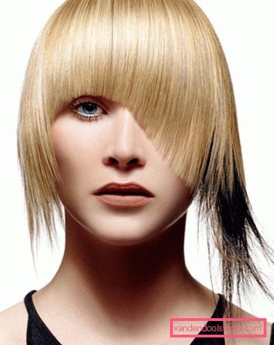 Bright and creative haircuts for medium hair length