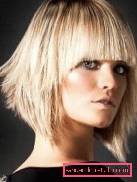 Bright and creative haircuts for medium hair length