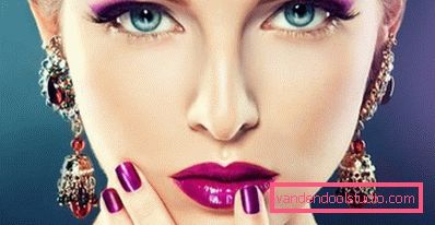 girl with bright purple makeup girl with bright purple makeup