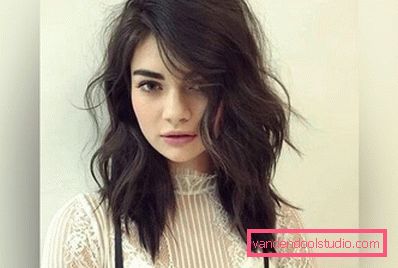 Women's haircuts for medium hair without a bang 2019 - photo
