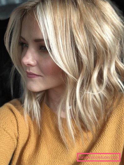 Women's haircuts for medium hair without a bang 2019 - photo