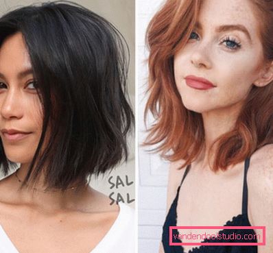 Women's haircuts for medium hair without a bang 2019 - photo
