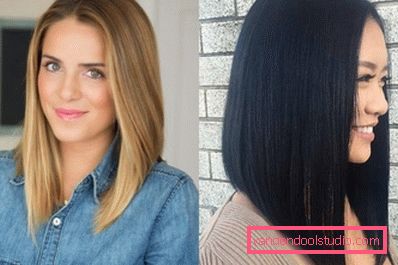 Women's haircuts for medium hair without a bang 2019 - photo