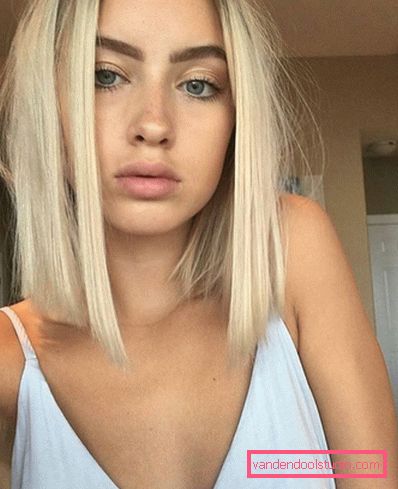Women's haircuts for medium hair without a bang 2019 - photo