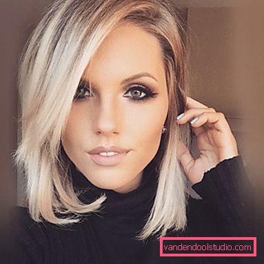 Women's haircuts for medium hair without a bang 2019 - photo